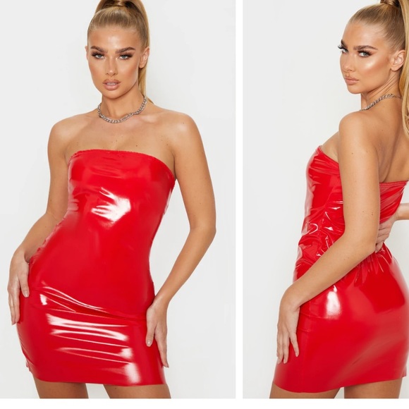 bandeau bodycon dress